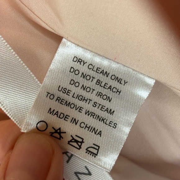 AZAZIE Peach Pink Halter Dress Long Maxi Chiffon Bridesmaid A Line Wedding 4 - Picture 15 of 16